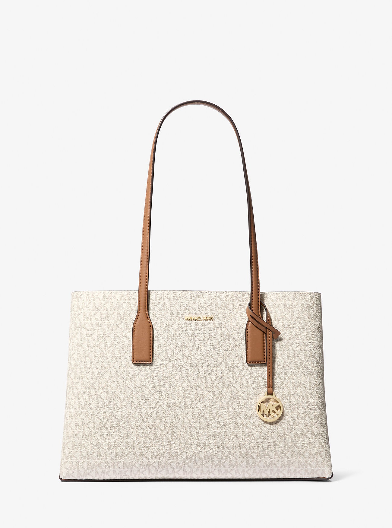Ruthie Medium Signature Logo Tote Bag Vanilla-Acorn Vanilla-Acorn