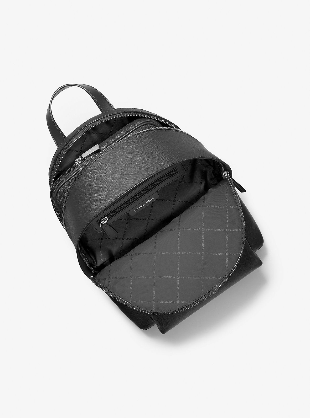 Sally Medium 2-in-1 Saffiano Leather Backpack Black Black