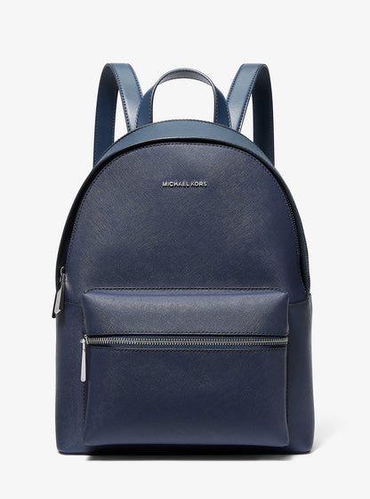 Sally Medium 2-in-1 Saffiano Leather Backpack Navy Navy