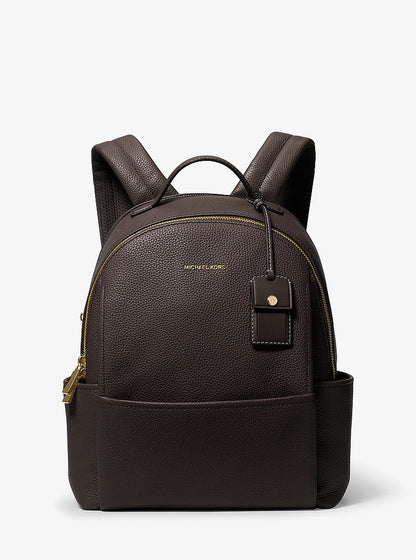 Michael Kors Sable Medium Pebbled Leather Backpack CHOCOLATE