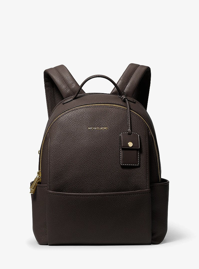 Michael Kors Sable Medium Pebbled Leather Backpack CHOCOLATE