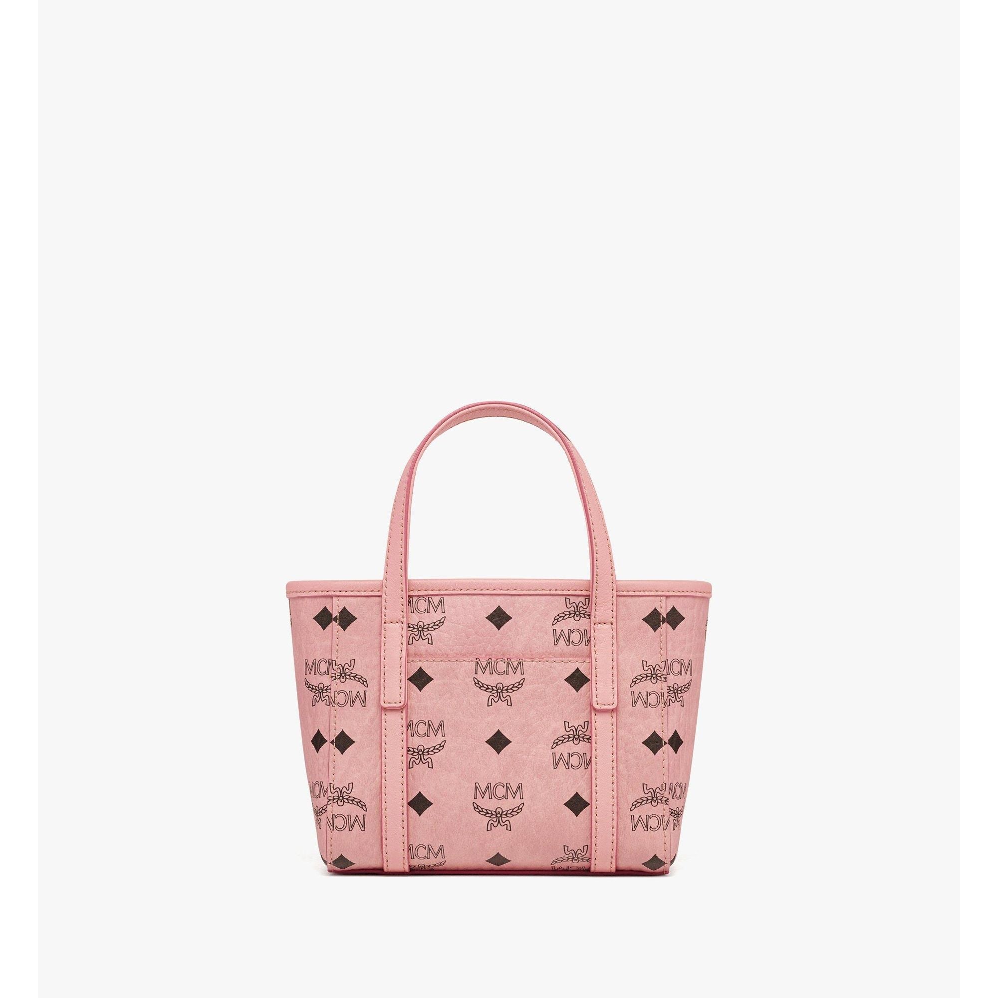 MCM X-Mini Toni Top-Zip Shopper in Visetos