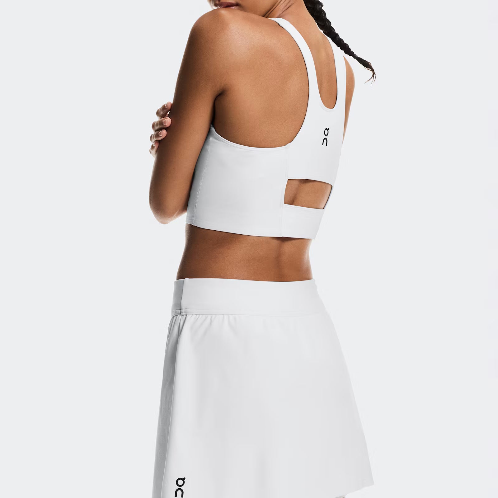 On Court Skirt Split Edge White | Black (Women'S)