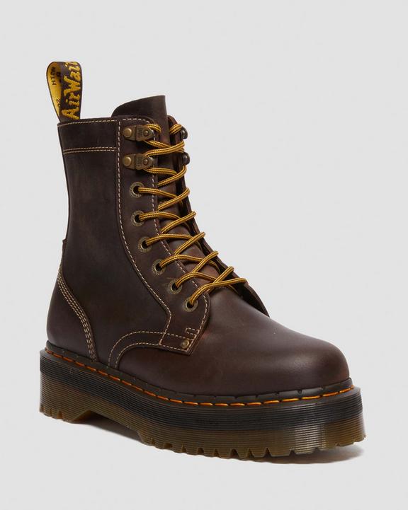 Jadon Boot Arc Crazy Horse Platforms - Brown - Mens