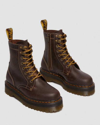 Dr. Martens Jadon Boot Arc Crazy Horse Platforms Brown - Mens