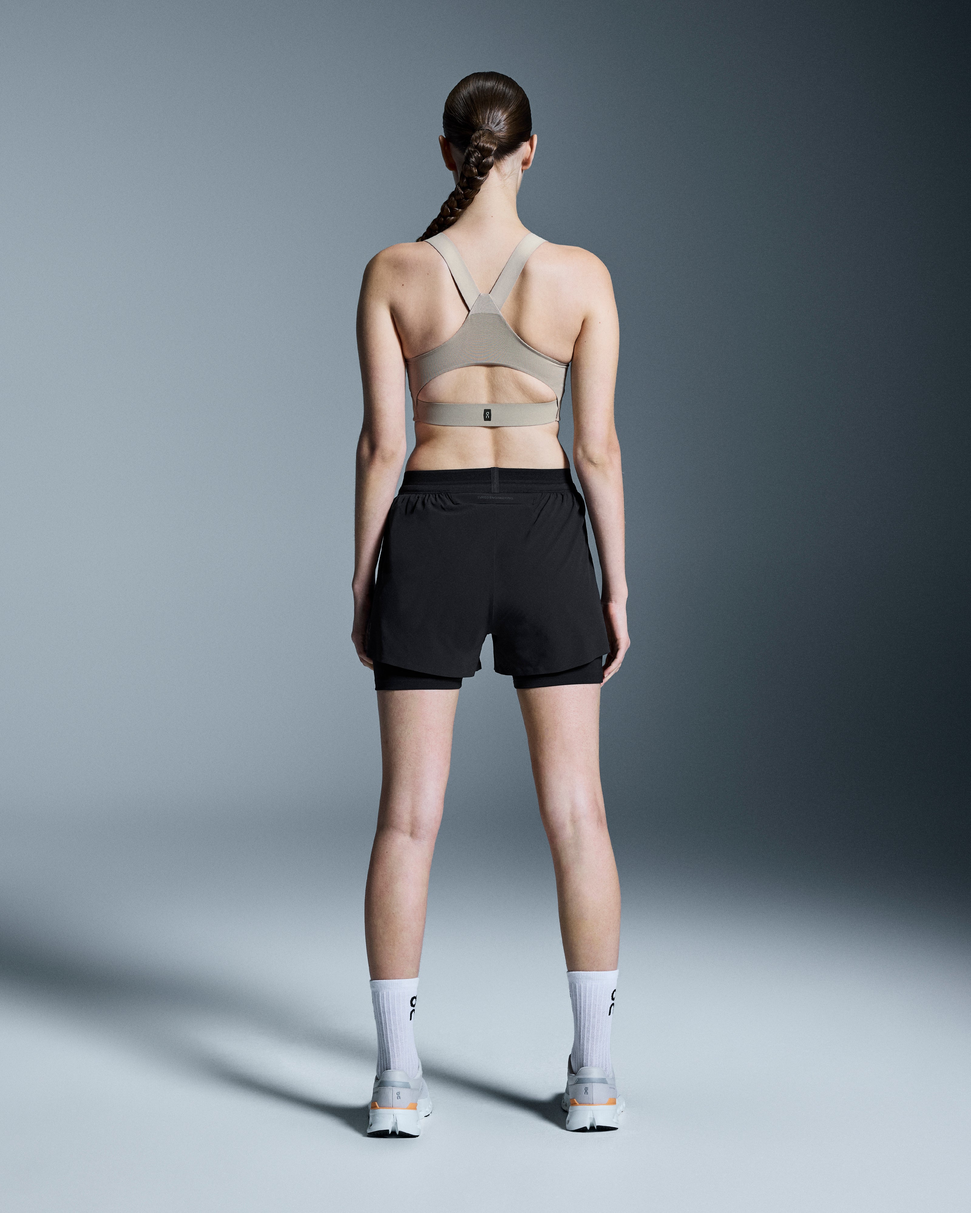On 3" Performance 2/1 Shorts Black (Women's)
