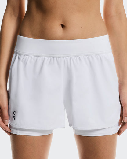 On 3" Court Shorts 2-In-1 White (Women'S)