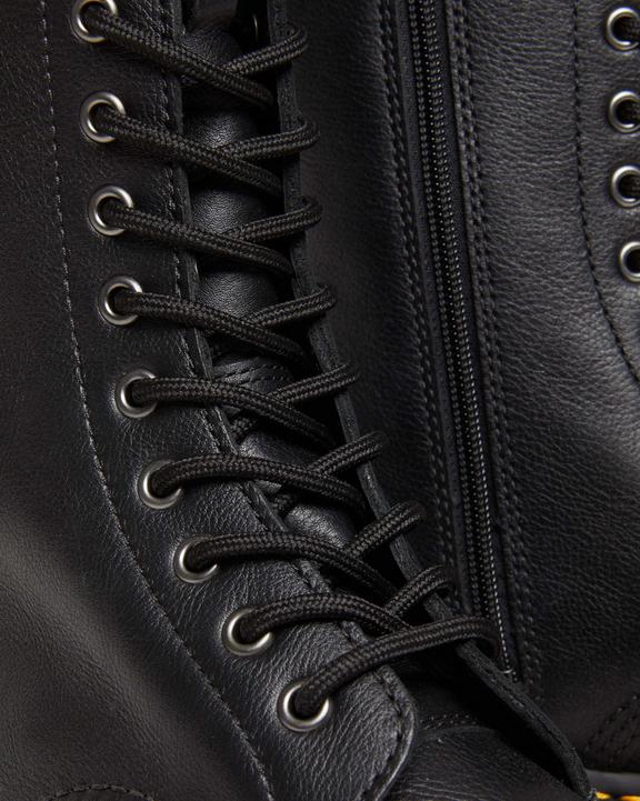 Dr. Martens 1B99 Pisa Leather Mid Calf Lace Up Boots Black - Womens