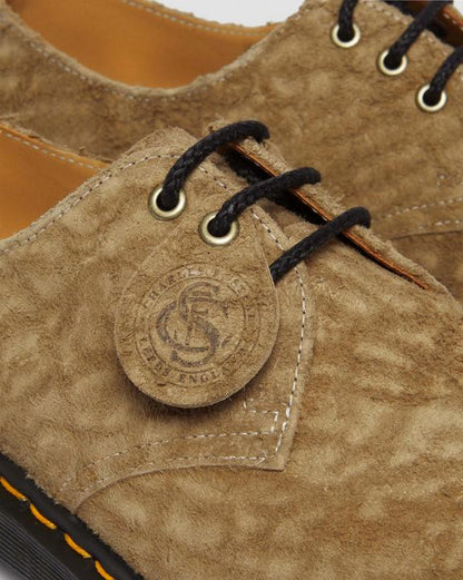 Dr Martens 1461 Bex Made In England Emboss Suede Oxford Shoes - Savannah Tan