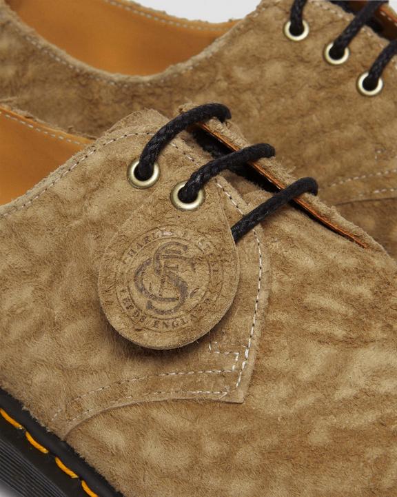 Dr Martens 1461 Bex Made In England Emboss Suede Oxford Shoes - Savannah Tan