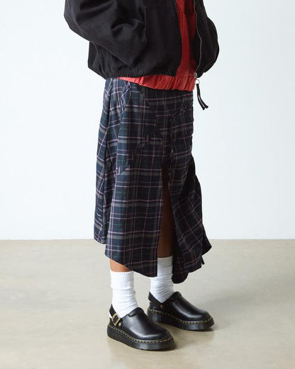 Dr Martens Laketen Atlas Leather Slingback Platform Mules - Black Atlas