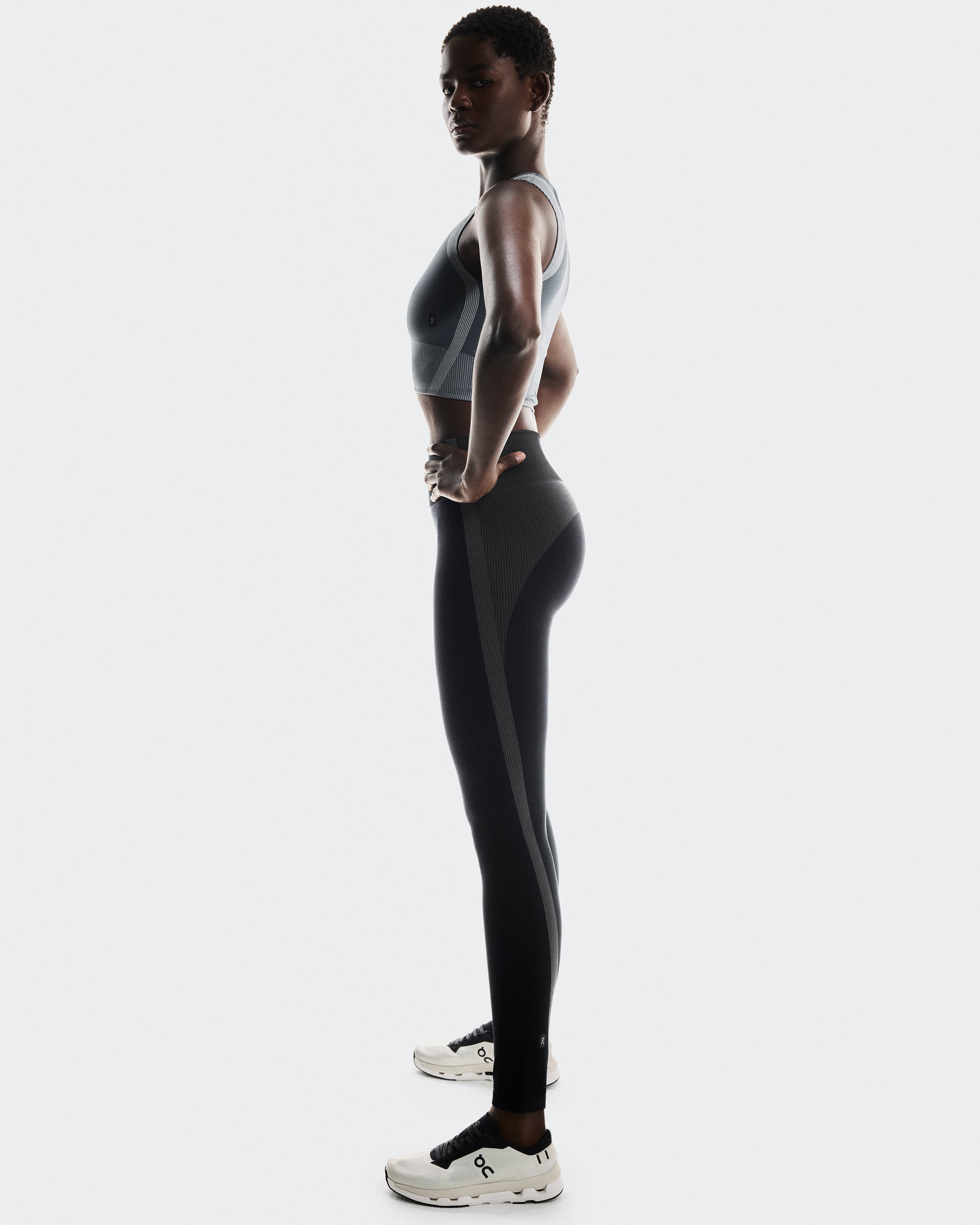 On Studio Knit Tights Black | Eclipse (Women's)