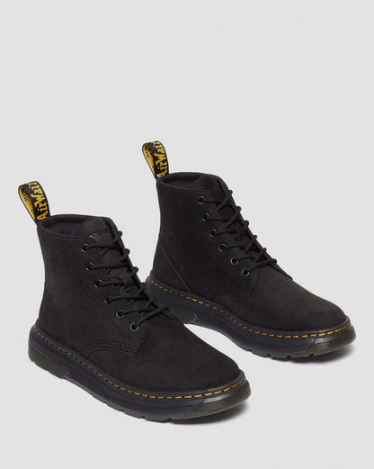 Dr. Martens Crewson Buffbuck Leather Casual Chukka Boots Black - Mens
