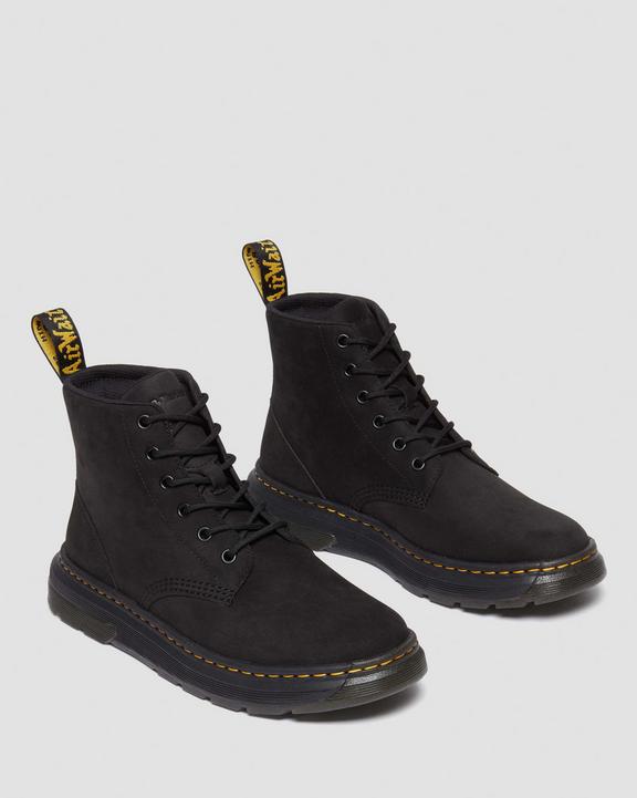 Dr. Martens Crewson Buffbuck Leather Casual Chukka Boots Black - Mens