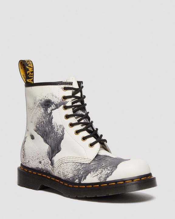 Dr. Martens 1460 Tate 'Decalcomania' Backhand Leather Lace Up Boots Multi - Womens