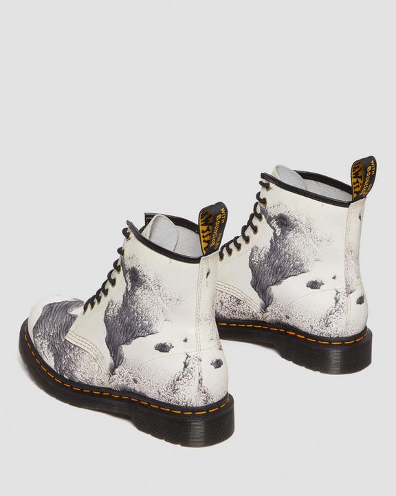 Dr. Martens 1460 Tate 'Decalcomania' Backhand Leather Lace Up Boots Multi - Womens
