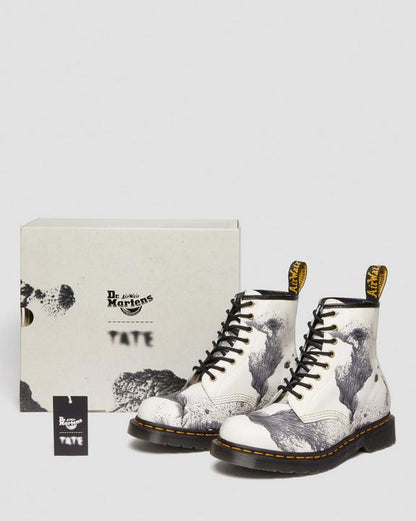 Dr. Martens 1460 Tate 'Decalcomania' Backhand Leather Lace Up Boots Multi - Womens
