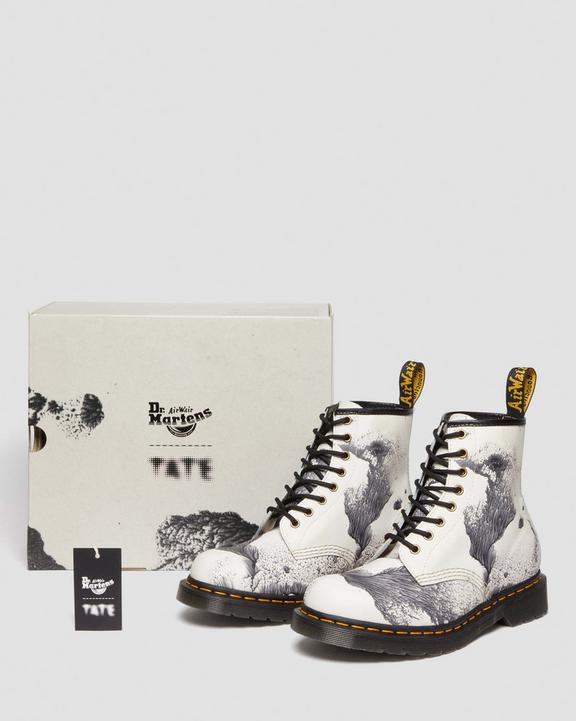 Dr. Martens 1460 Tate 'Decalcomania' Backhand Leather Lace Up Boots Multi - Womens