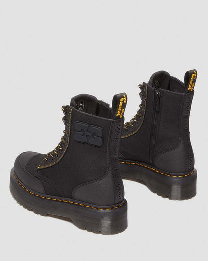 Dr. Martens Jadon Boot Ganni Extra Tough Platforms Black - Womens