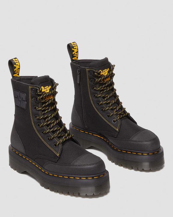 Dr. Martens Jadon Boot Ganni Extra Tough Platforms Black - Womens