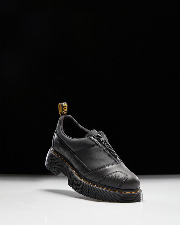 Dr. Martens 1461 Beta Clubwedge Platform Oxford Shoes Black - Womens