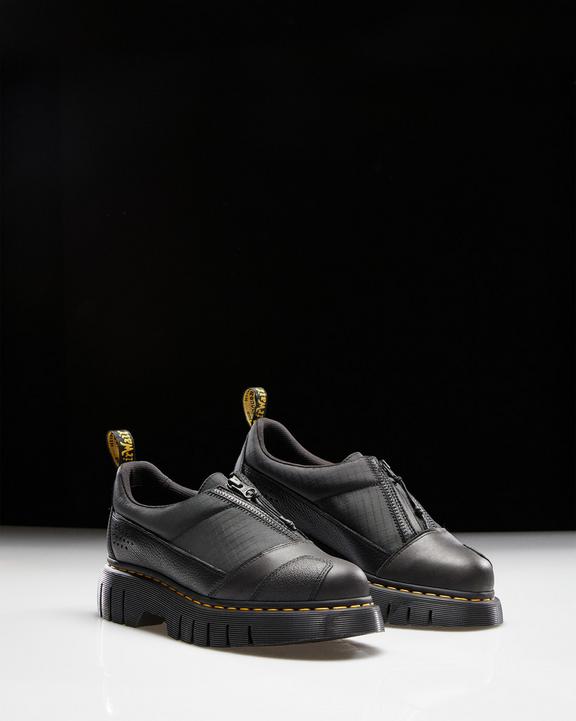Dr. Martens 1461 Beta Clubwedge Platform Oxford Shoes Black - Womens