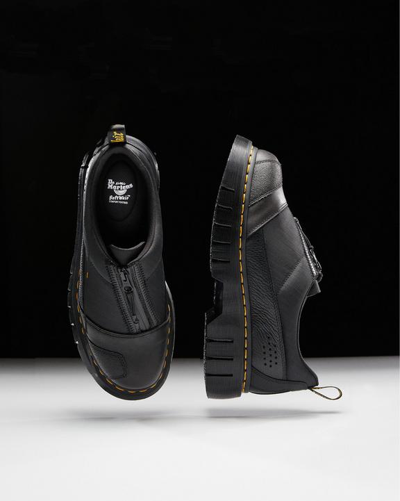 Dr. Martens 1461 Beta Clubwedge Platform Oxford Shoes Black - Womens
