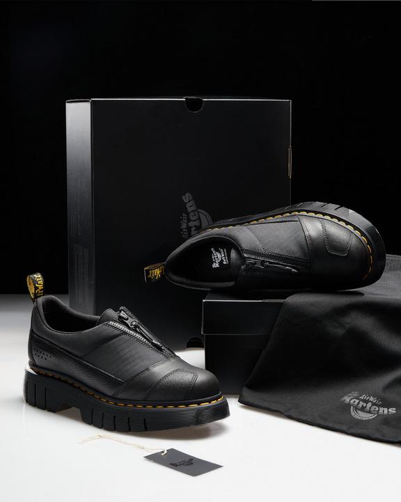 Dr. Martens 1461 Beta Clubwedge Platform Oxford Shoes Black - Womens