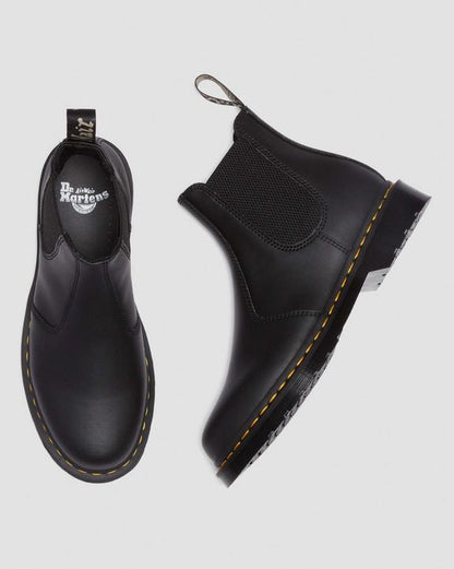 Dr. Martens 2976 Genix Nappa Reclaimed Leather Chelsea Boots Black - Womens