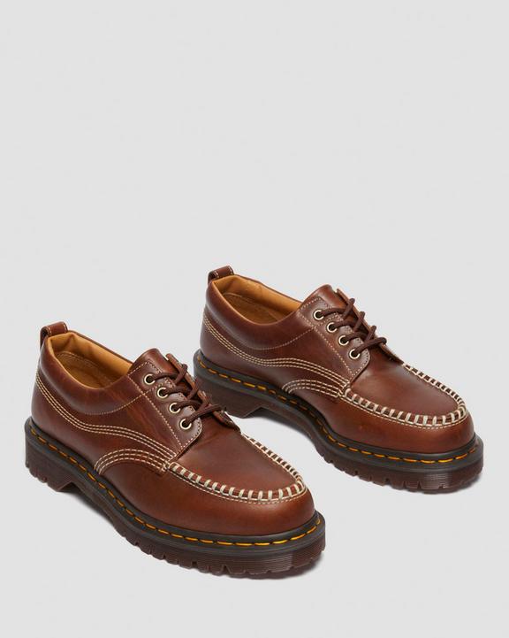 Dr. Martens Lowell Leather Moc Toe Shoes Butterscotch - Womens