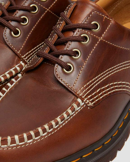 Dr. Martens Lowell Leather Moc Toe Shoes Butterscotch - Womens
