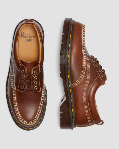 Dr. Martens Lowell Leather Moc Toe Shoes Butterscotch - Womens
