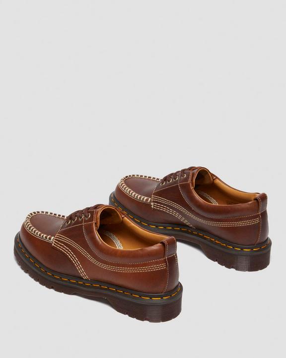 Dr. Martens Lowell Leather Moc Toe Shoes Butterscotch - Womens