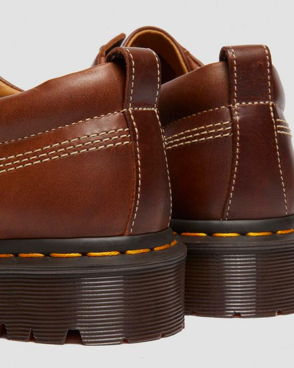 Dr. Martens Lowell Leather Moc Toe Shoes Butterscotch - Womens