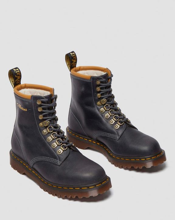 Dr Martens 1460 Collar Made In England Phoenix Leather Lace Up Boots