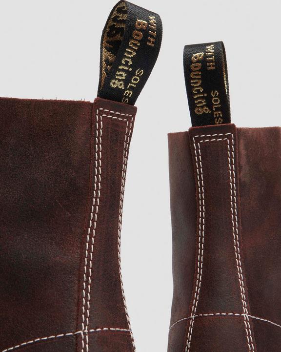 1460 Made In England Wax Commander Lace Up Boots - Brown - Mens