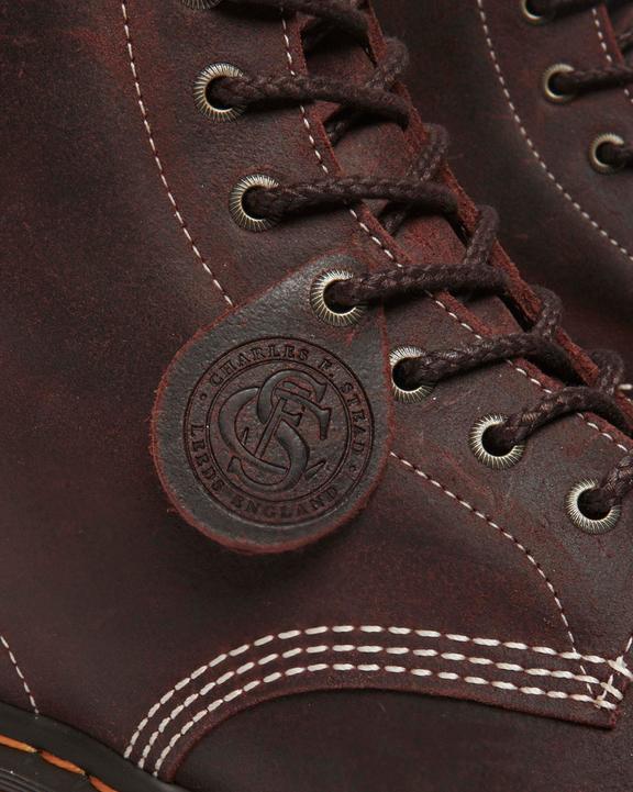 1460 Made In England Wax Commander Lace Up Boots - Brown - Mens