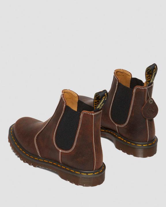 Dr. Martens 2976 Made In England Wax Commander Chelsea Boots Brown - Mens