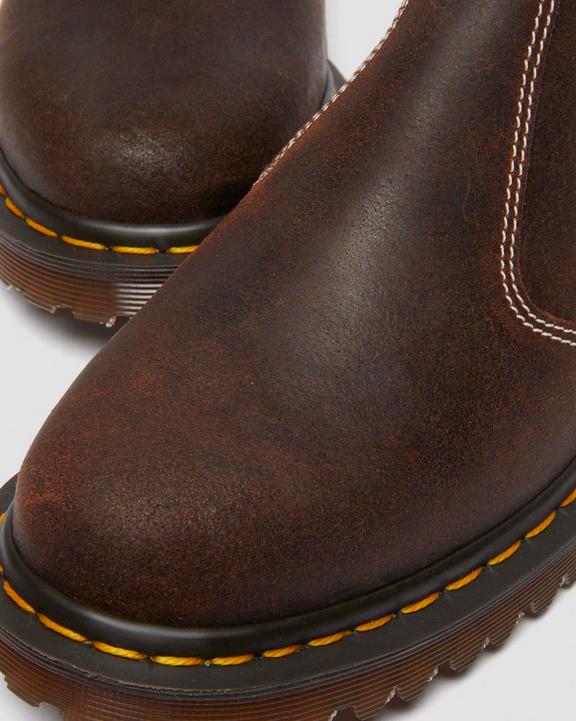 Dr. Martens 2976 Made In England Wax Commander Chelsea Boots Brown - Womens