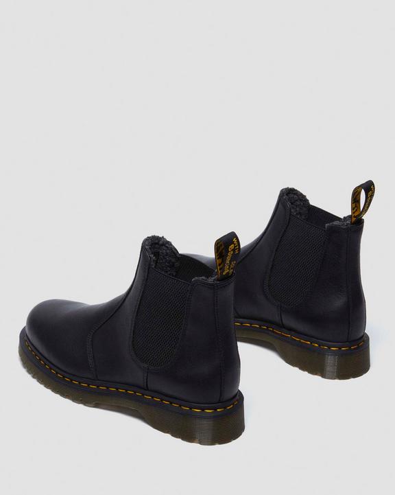 Dr. Martens 2976 Grizzly Fleece Lined Chelsea Boots Black - Mens