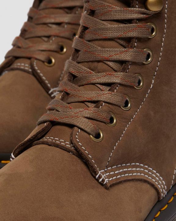 Dr Martens Women'S 1460 Bex Faux Fur Lined Lace Up Boots - Khaki