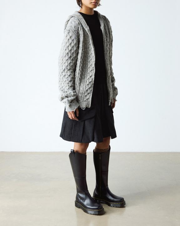 Dr Martens Amaayah Knee High Leather Boots - Black