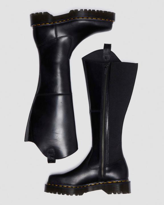 Dr Martens Amaayah Knee High Leather Boots - Black