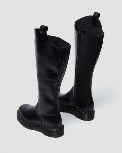 Dr Martens Amaayah Knee High Leather Boots - Black