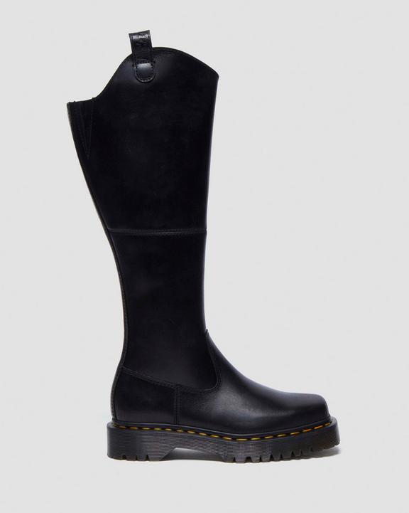 Dr Martens Amaayah Knee High Leather Boots - Black