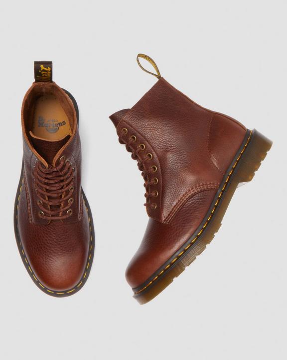 1460 Ambassador Leather Lace Up Boots - Cashew - Mens