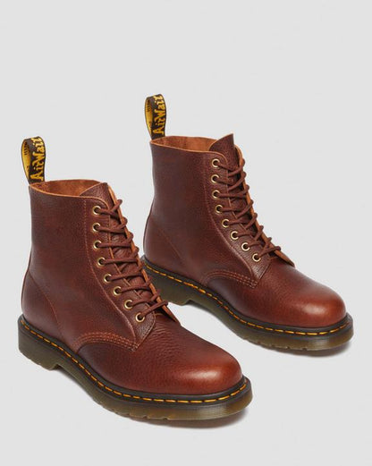 1460 Ambassador Leather Lace Up Boots - Cashew - Mens