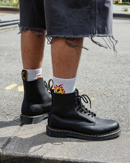 Dr Martens Ambassador Leather Lace Up Boots - Black