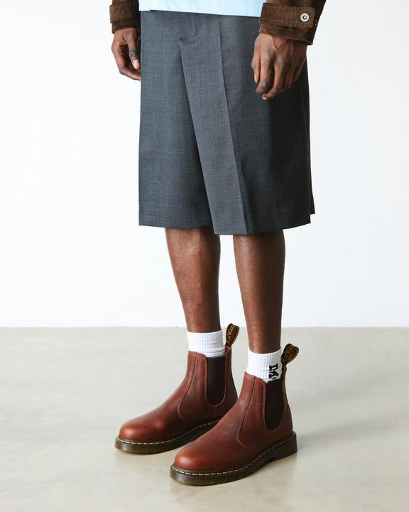 Dr. Martens 2976 Ambassador Leather Chelsea Boots Cashew