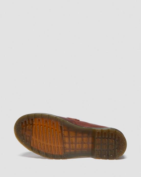 Dr. Martens Adrian Yellow Stitch Ambassador Leather Loafers Cashew - Womens